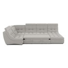 П-образный диван «Монако 4», механизм венеция, универсальный, велюр, цвет селфи 01 - Фото 3