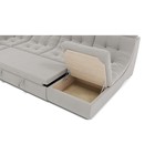 П-образный диван «Монако 4», механизм венеция, универсальный, велюр, цвет селфи 01 - Фото 4