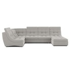 П-образный диван «Монако 4», механизм венеция, универсальный, велюр, цвет селфи 01 - Фото 5