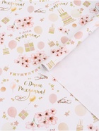 Бумага упаковочная, глянцевая «Цветочное поздравление», 70×100 см, 1 лист - Фото 1