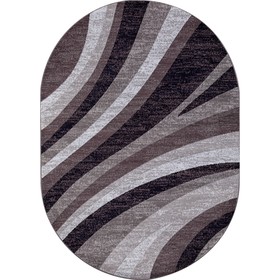 Ковёр овальный Merinos Silver, размер 80x150 см, цвет gray-purple