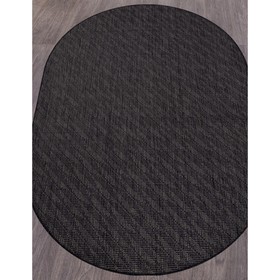 

Ковёр овальный Vegas S112, размер 140x200 см, black