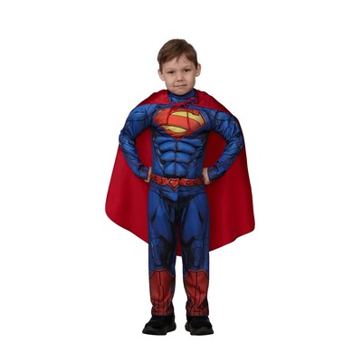 Карнавальный костюм "Супермэн" с мускулами Warner Brothers р.116-60