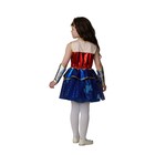 Карнавальный костюм «Чудо-женщина», платье, нарукавники, головной убор, р.30, рост 116 - Фото 3