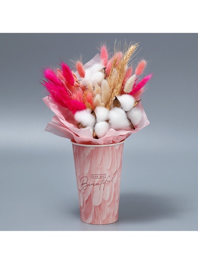 Стакан для цветов влагостойкий «Перья», 400 мл