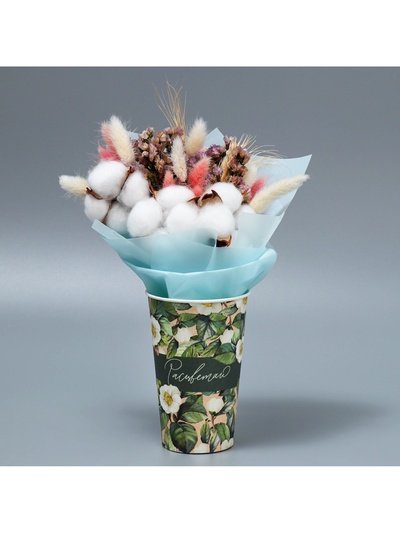 Стакан для цветов влагостойкий «Эко», 400 мл