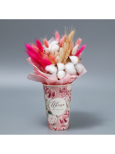 Стакан для цветов влагостойкий «Цветы», 400 мл