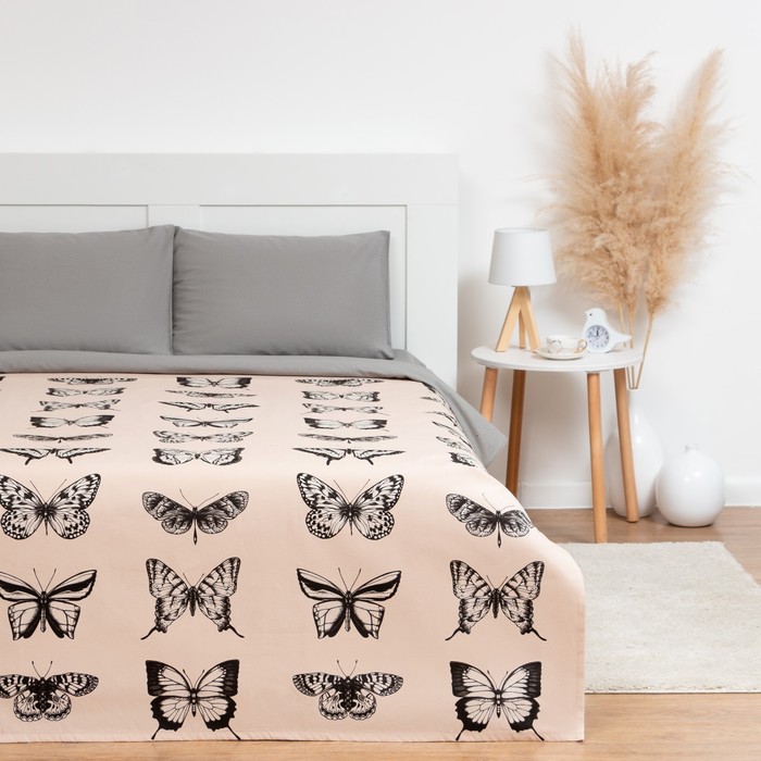 Покрывало евро «Этель» Butterfly dance, 200×215 см, 100% хлопок - Фото 1
