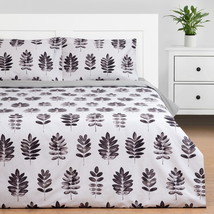 Постельное бельё 1.5-спальное «Этель» Natural print, мако-сатин