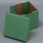 Коробка подарочная складная, упаковка, «Оливковая», 16.6 х 15.5 х 15.3 см - Фото 2