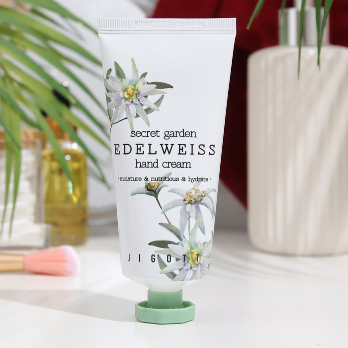 Крем для рук Jigott с экстрактом эдельвейса, 100 мл 32316