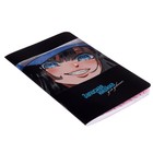 Записная книжка для девочек 130 х 210 мм, 56 листов в линейку "Анимэ", обложка мелованный картон, ламинация Soft-Touch, выборочный УФ-лак - Фото 2