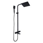 Душевая система Accoona A83306F, однорычажный, термостат, тропический душ, лейка, черный - Фото 1