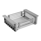 Корзина для сушки на раковину AFLORN AF90001, нерж.сталь, 30-43.5×22×9 см, раздвижная, серый - Фото 2