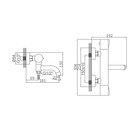 Смеситель для ванны Accoona A62305, двухвентильный, термостатический, душевой набор, хром - Фото 11