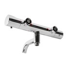 Смеситель для ванны Accoona A62305, двухвентильный, термостатический, душевой набор, хром - Фото 5