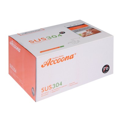 Смеситель для ванны Accoona A63207F, однорычажный, излив 158 мм, душевой набор, черный