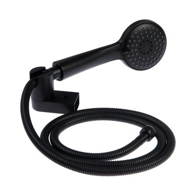 Смеситель для ванны Accoona A71207F, однорычажный, излив 300 мм, душевой набор, черный