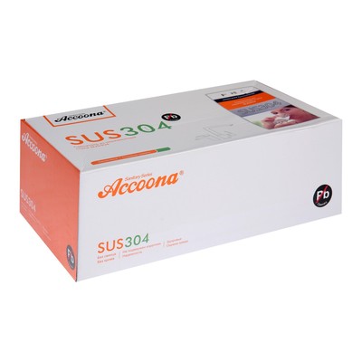 Смеситель для ванны Accoona A71207F, однорычажный, излив 300 мм, душевой набор, черный