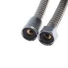 Шланг для душа Accoona A386-12, усиленный, 120 см, латунная гайка, латунный конус, хром - фото 21935666