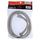 Шланг для душа Accoona A386-12, усиленный, 120 см, латунная гайка, латунный конус, хром - фото 21935667