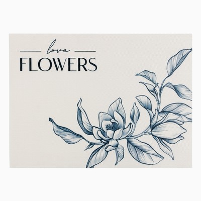 Салфетка на стол «Доляна» Flowers, ПВХ, 40×29 см