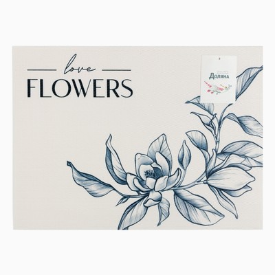 Салфетка на стол «Доляна» Flowers, ПВХ, 40×29 см