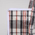 Сумка хозяйственная на молнии, 21 л, цвет белый/чёрный - Фото 4