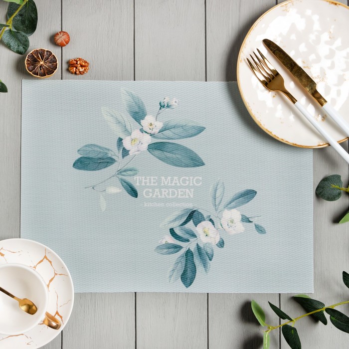 Салфетка на стол Доляна Magic Garden, 40×29 см, ПВХ - Фото 1