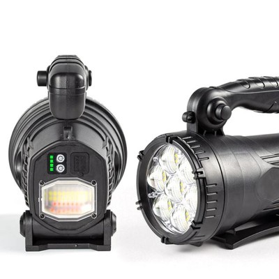 Фонарь аккумуляторный ручной, 4000 мАч, 25 Вт, 1500 Лм, LED, USB, IP45