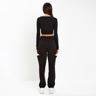 Джоггеры с разрезами женские MIST, размер 46, чёрные - Фото 2