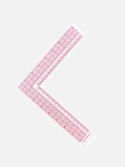 Линейка для кроя и шитья, премиум, 21.5×21.5 см, s=1.5 мм