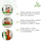 Коврик для йоги Sangh, 173х61х0,3 см, цвет зелёный - фото 8506886