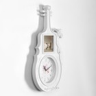 Часы настенные интерьерные, фоторамка - коллаж "Гитара", 34 х 47 см, d-14 см - Фото 2