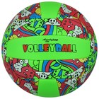 Мяч волейбольный ONLYTOP, ПВХ, машинная сшивка, 18 панелей, р. 2 - фото 3993026