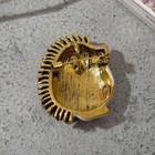 Брошь-кулон «Ёжик» мечтатель, бело-розовая в чернёном в золоте - Фото 2