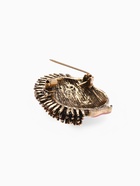 Брошь-кулон «Ёжик мечтатель», белый, розовая в чернёном в золоте - Фото 6