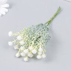 Цветы для декорирования "Гвоздика Шабо" белый 1 букет=6 головок 17 см - фото 319187167
