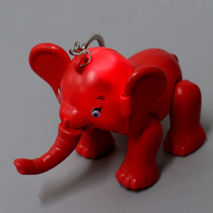 Развивающая игрушка «Слон» световая на брелке, цвета МИКС - фото 1900279704