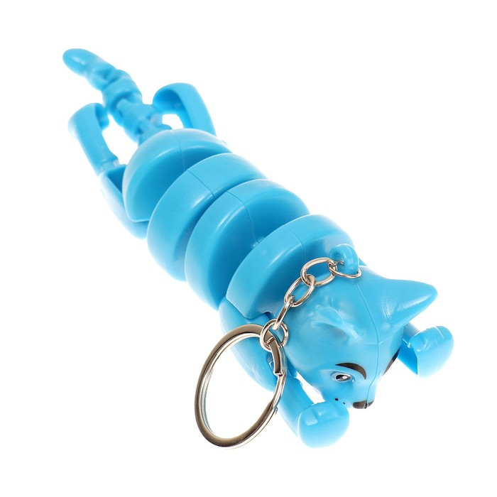 Развивающая игрушка «Кот» световая на брелке, цвета МИКС - фото 1898805540