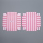 Коробка подарочная для цветов с вазой и PVC окнами складная, упаковка, «Love», 16×23×16 см - фото 26900822