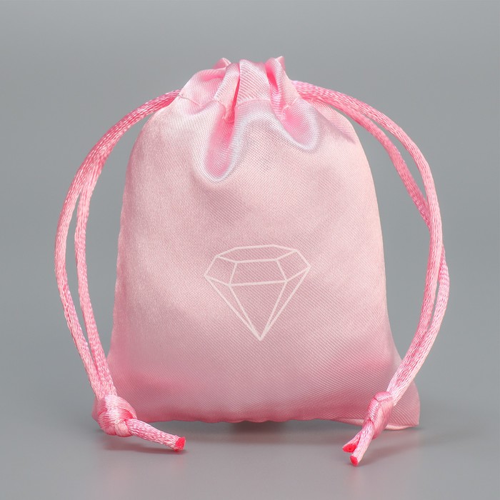 Мешочек подарочный атласный «Кристальные чувства», 7 х 9 см +/- 1.5 см - Фото 1