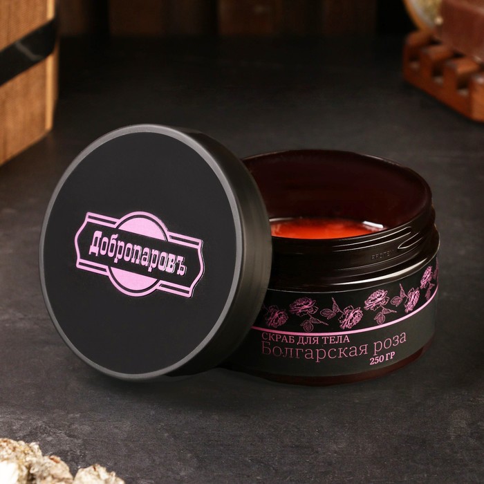 Скраб для тела солевой "Болгарская роза" Добропаровъ 250 гр - Фото 1