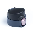 Крышка для термоса, на объём 350 и 500 мл, пластик, силикон, серый, чёрный - Фото 3