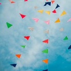 Гирлянда-флажки, длина 50 м, 14×21 см, 100 флагов - Фото 3