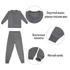 Термобелье мужское, размер M, 46-48, на рост 165-170 см серое - Фото 2