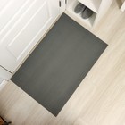Коврик придверный «ЗИГ-ЗАГ», 60×90 см, цвет серый - фото 319187422