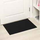 Коврик придверный «ЗИГ-ЗАГ», 50×70 см, цвет чёрный - фото 25388978