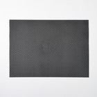 Коврик придверный «ЗИГ-ЗАГ», 50×70 см, цвет чёрный - фото 25388979