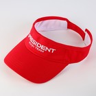 Козырек «President», цвет красный - Фото 4